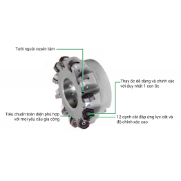 Đài - Cán Dao Phay Phá Mặt M1200